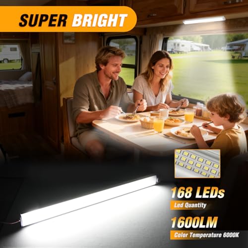 Nilight LED Interior Light Bar 2PCS 15.4 Inch Strip Light White - color: White Interior Lights-15.4" 2PCS