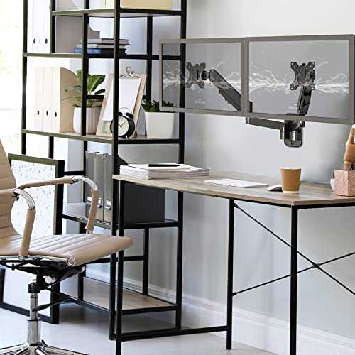UPGRAVITY Dual Monitor Wall Mount for Two 17-32 inch Flat Computer Screens