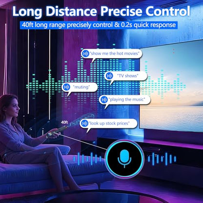 New Backlight V5 Pro Voice Remote Control, Compatible with vSeeBox V1/V2,V5/V1/V2/V3 Pro,V3 Plus,V1 Max,Elite,Max Intelligent Bluetooth Voice Remote Control - color: Backlight