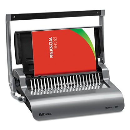 Fellowes Binding Machine Quasar+ Comb Binding (5227201), 5.1" x 18.1" x 15.4"
