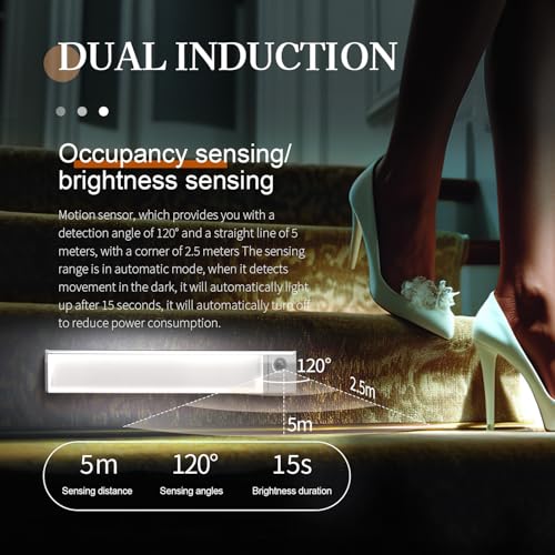Motion Sensor Under Cabinet Light, 7-Color Rechargeable LED