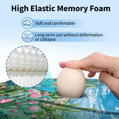YIWEI Ergonomic Mouse Pad with Wrist Rest for Carpal Tunnel Pain Relief - color: Cactus