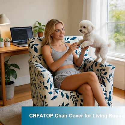 CRFATOP Accent Chair Cover, Stretch Armchair Slipcover for Living Room - color: Color A23