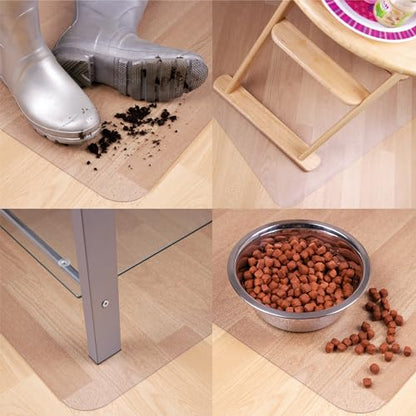 Marvelux Clear Hard Floor Protector Mat Waterproof Non-Slip PVC 35.5" x 47" - size: 35.5" x 47"