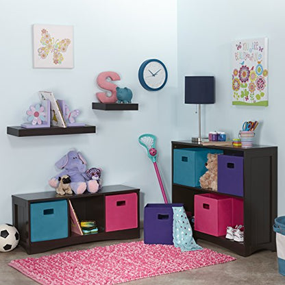 RiverRidge Horizontal Bookcase, Espresso - color: Espresso