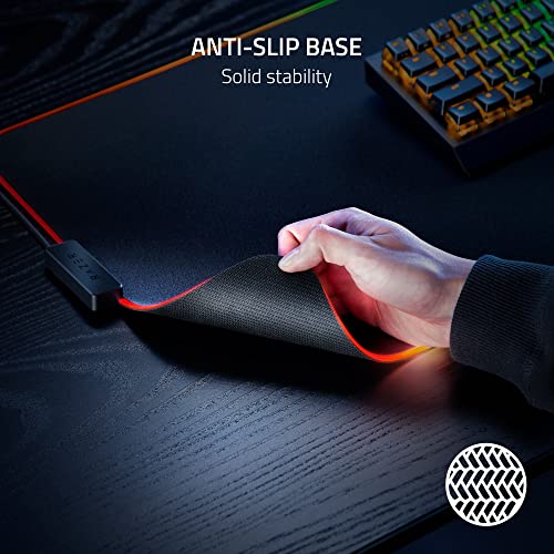 Razer Strider Chroma Hybrid Gaming Mouse Mat with Chroma RGB - color: Chroma, size: 16.1L x 37W inches