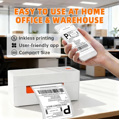A81-Pro 4x6 Thermal Label Printer, Wireless Bluetooth Shipping Label | Maker for Fast Ecommerce Shipping, Compatible with Amazon, Shopify, Small Business, iOS/Android/Windows