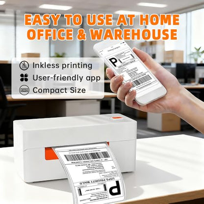 A81-Pro 4x6 Thermal Label Printer, Wireless Bluetooth Shipping Label | Maker for Fast Ecommerce Shipping, Compatible with Amazon, Shopify, Small Business, iOS/Android/Windows