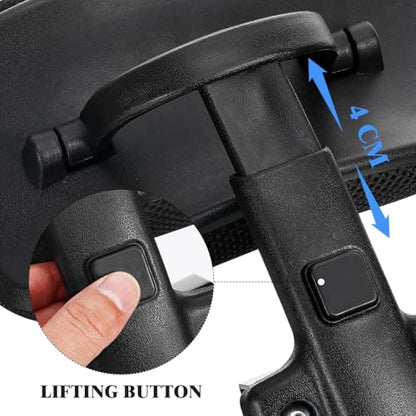 Tofficu Adjustable Computer Chair Head Cushion Office Chair Headrest Attachment Breathable Mesh Neck Protection Headrest Detachable Retrofit for Office Desk Chairs 11.02X8.66X3.93 in - size: Black-Clip inner diameter 2.6 cm