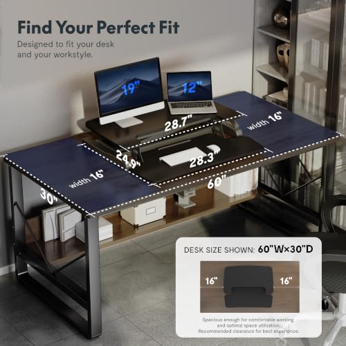 FLEXISPOT Standing Desk Converter, 28", Black - color: Black, size: 28"