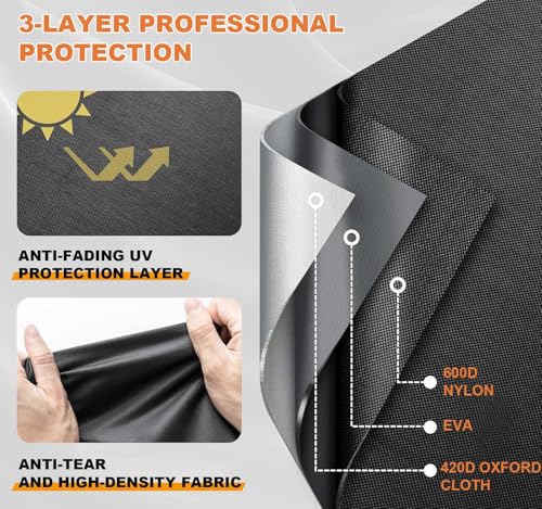 Printer Cover for HP LaserJet Pro MFP 3301sdw Printer (Black) | Anti-Static Waterproof Dustproof Cover, Heavy Duty Printer Protective Case for HP Color Laserjet Pro Printer - color: Black