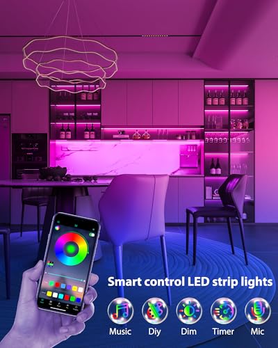 ASOKO 200 Lumens RGB Under Cabinet Light Plug in, 3 Pack - color: Multicolor RGB, size: Manual switch-3 pack