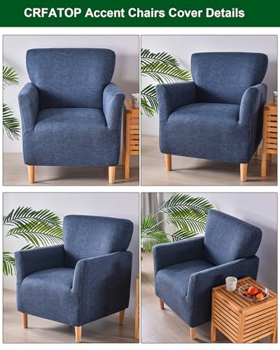 CRFATOP Accent Chair Cover, Stretch Armchair Slipcover for Living Room - color: Color A02