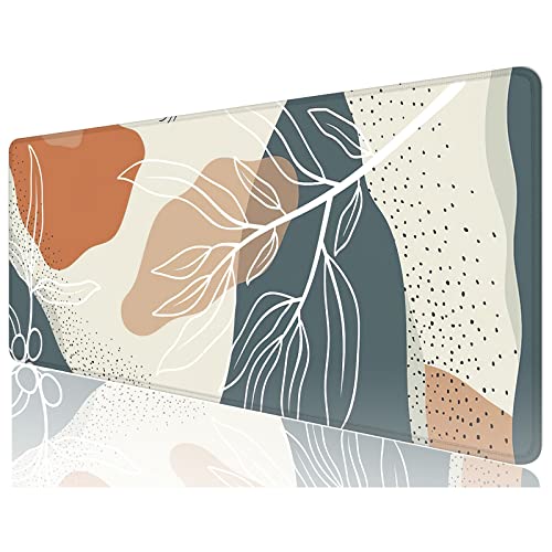 Desk Mat, 32" x 12" XXL Extended Large Gaming Mouse Pad, Desktop Decor Desk Pad, Cute Men Women Office Supplies and Accessories, XL Mouse Mat for Laptop & Keyboard, Desert Flower - color: Desert Flower, size: 32L x 12W inches