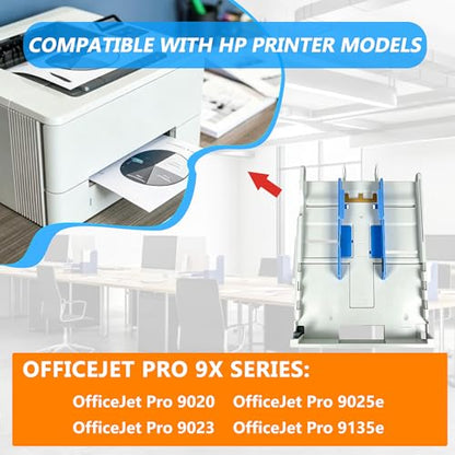 Paper Input Tray 2,Fit for HP OfficeJet Pro 9020 9023 9025e 9135e Printers