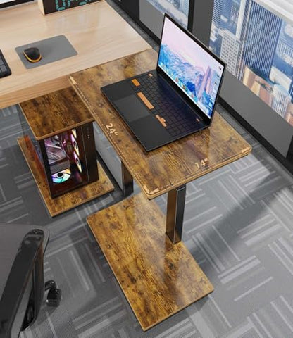 Computer Tower Stand with Charging Station & USB Ports