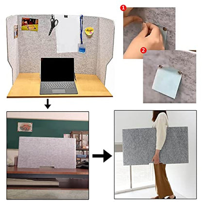 Desk Privacy Panel, Freestanding Desktop for Student Desks, Office Partition W 24” 31” 39”× H 20” - size: 100cm/39in