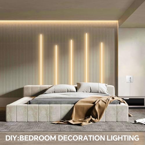 12V Under Cabinet Lighting Kit 3.3Ft 6-in-1 Self-Adhesive - color: Neutral White, size: 3.3Ft