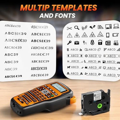 Vixic Label Maker Machine with Tapes, E1000 Industrial Cable Wire Labeler