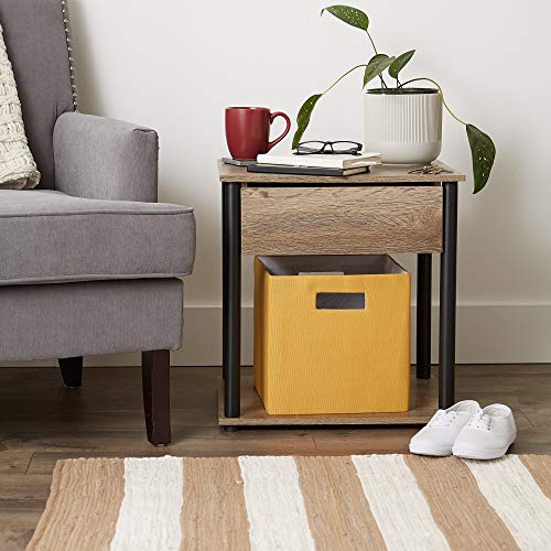 DII Collapsible Polyester Storage Cube, Solid, Lightweight and Durable, Small Square, 11x11x11, Honey Gold - color: Honey Gold, size: Small Square, 11x11x11"