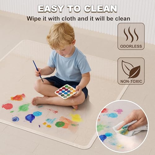 MESAILUP Beveled Edge Office Chair Mat for Carpet or Hardwood Floor-42”x42” - size: Beveled Edge-42"x42"