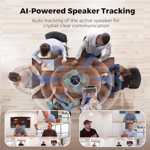 COOLPO Camera 360, Smart Video Conference Room Camera and Microphone, Pana