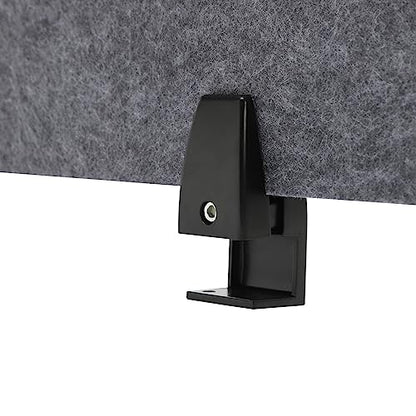 Desktop Mounted Privacy Cubicle Panel,23"x16"Mounted Privacy Panel to Reduce Noise and Visual Distractions,Clamp-On Acoustic Desk Divider for Classrooms Libraries