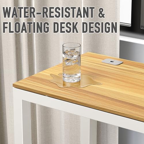 SHW 55-Inch Commercial-Grade Office Computer Desk, Oak - color: Oak, size: 55-Inch