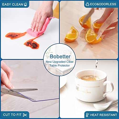 16x84 in Office Desk Blotter Pad Clear Plastic PVC Table Sheet Protector Cover Transparent Table Mat for Rectangular Dining Kitchen Coffee Dressing End Table Candle Furniture Surface - size: 16"x84"