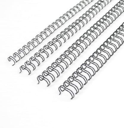 Rayson Wire Binding Spines, 3:1 Pitch, 32-Loop Black, Small Sizes, 96 Pack | Includes 24 pcs each: 1/4", 5/16", 3/8" and 7/16"; ideal for Letter-size reports, manuals and presentations. - size: Multi-Size (1/4", 5/16", 3/8", 7/16")