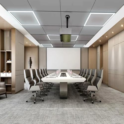 Flat Panel Light 2x2 Ft 4 Pack Led Frame Panel, Border Glow Light 45W 3600Lm Suitable for Offices, Shops, Bathrooms etc with Integrated Ceilings - size: 4 pcs