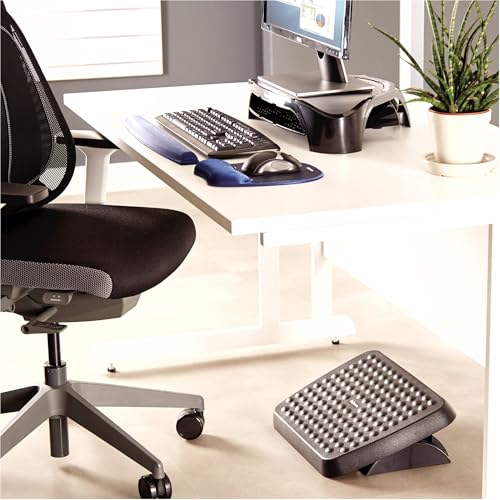 Fellowes 48121 Standard Foot Rest, Graphite - size: 3.75" x 17.63" x 13.13"