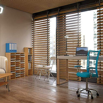Safco Literature Organizer, 36 Compartments, Office and Classroom Mailbox with Adjustable Shelves, Wood Paper and Mail Sorter, Medium Oak - style: 36 Compartment