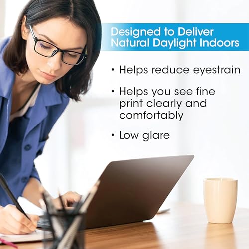OttLite Enhance LED Sanitizing Desk Lamp with USB Charging, White | ClearSun LEDs Reduce Eyestrain | Sanitizing Light | Flexible Neck | Eliminates Bacteria