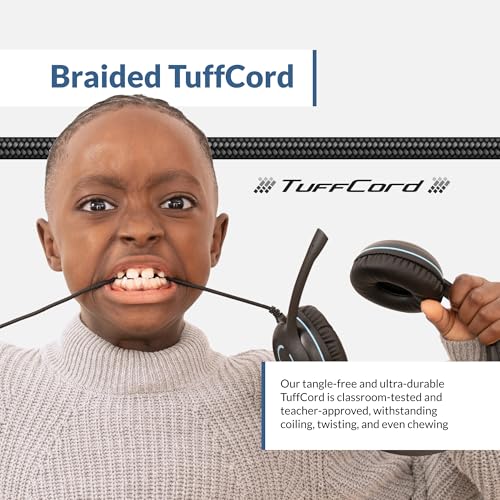 Cyber Acoustics USB Stereo Headset (AC-5008-5) – Durable, Crisp, and Clear Communication in Classrooms and at Home - 5 Pack - size: 5 Pack