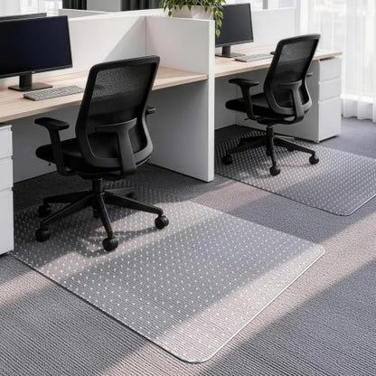 Office Chair Mat for Low-Pile Carpet 36" x 48", 2-Pack Office and Home Set - size: 2 pcs 36" x 48" (for low-pile carpet)