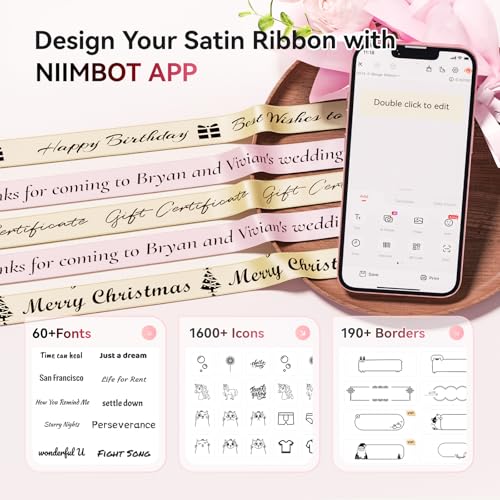 NIIMBOT N1 Ribbon & Tape Printer, Bluetooth Thermal Transfer Label Printer