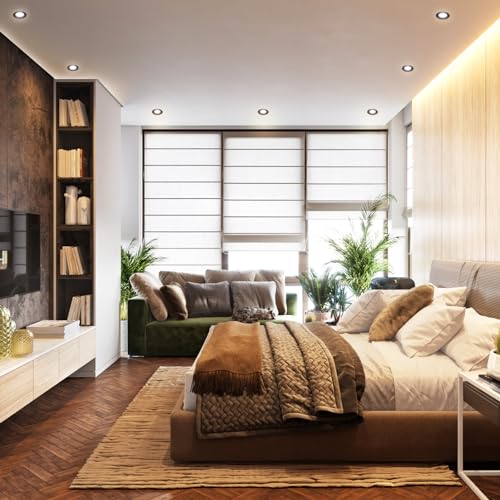 2 Inch LED Downlight, Recessed Lighting Dimmable Ceiling Light, 3W, 3000K Warm White, CRI80 with LED Driver(35W Halogen Equivalent), Black 8 Pack - color: Warm White, size: Black/8 Pack