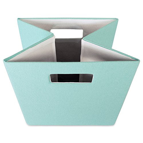 DII Collapsible Polyester Storage Cube, Solid, Lightweight and Durable, Small Square, 11x11x11, Aqua - color: Aqua, size: Small Square, 11x11x11"