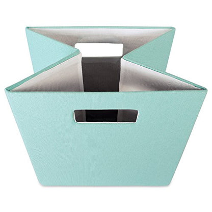 DII Collapsible Polyester Storage Cube, Solid, Lightweight and Durable, Small Square, 11x11x11, Aqua - color: Aqua, size: Small Square, 11x11x11"
