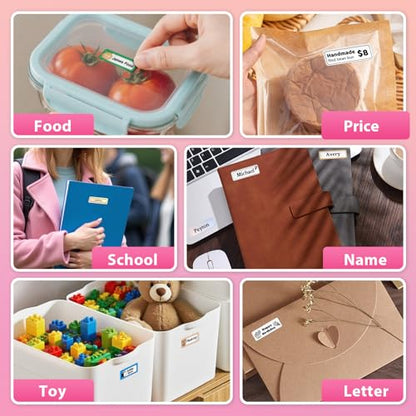 Label Maker Machine with 1 Tape N12 Bluetooth Label Printer, Pink - color: Pink