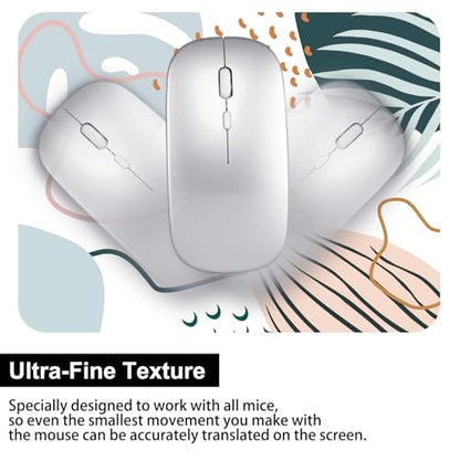 Audimi Small Mouse Pad 6 x 8 Inch, Mini Mouse Pad Thick for Laptop Wireless Mouse Home Office Travel, Portable, Washable (Modern Abstract Leaves) - color: Modern Abstract Leaves