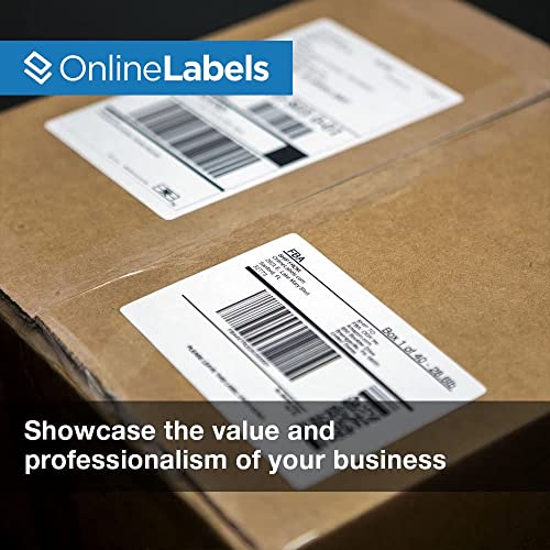 OnlineLabels 3.5" x 5" Labels - White Matte - 500 Sheets - size: 500 Sheet Pack