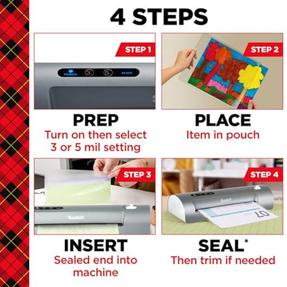 Scotch PRO TL906 Thermal Laminator Machine, 9 Inch | White/Blue, Laminate Recipe Cards, Photos, Documents, For Home, Office, or School Supplies - size: 9 in, style: Laminating Machine
