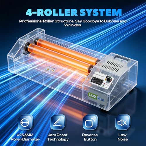 13-Inch Thermal Laminator, 3-10 Mil, 4-Roller, A3