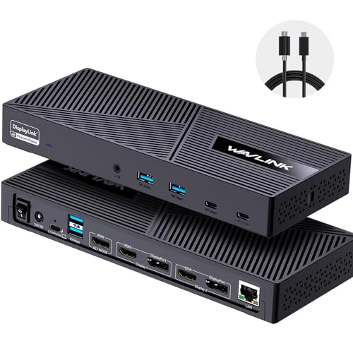 WAVLINK Displaylink Docking Station 3 Monitors for Mac(M1-M5, Neo), Windows - color: 63PD25