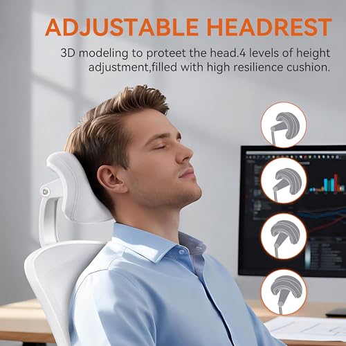 BOLISS Ergonomic Drafting Chair High Back for Standing Desk-Grey - color: Grey Frame Grey Mesh, style: Extended Height