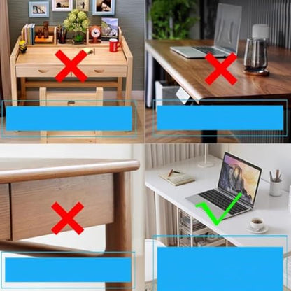 Foldable Clamp-On Desk Extender Tray with Wrist Rest - Ergonomic Keyboard Shelf for Computer Arm Support - color: White-c
