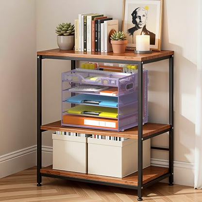 Docnest 5 Tier Desk Organizer with Hanging File Folder Holder&Tray, Purple - color: Purple, size: 12.6" x 11.8" x 10.3"