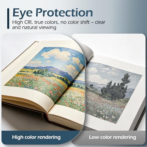 Desk Lamps for Home Office,Small LED Reading Lamp,5000K Eye-Care Desk Light | Desk Lamps for College Dorm, Kids Study Table, Bedroom , Flexible Gooseneck, Compact Small Table Lamp, Space-Saving Design - color: Blue
